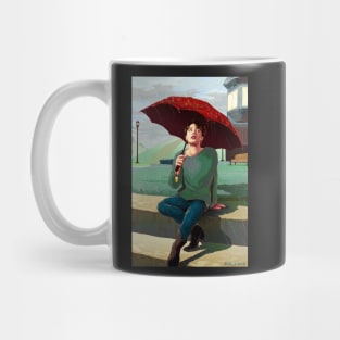 Jimin in the Rain Mug